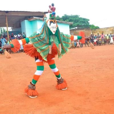 Le masque Zaouli de Djomambo en prestation